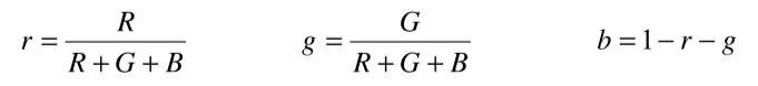 rgb色品坐标表达式